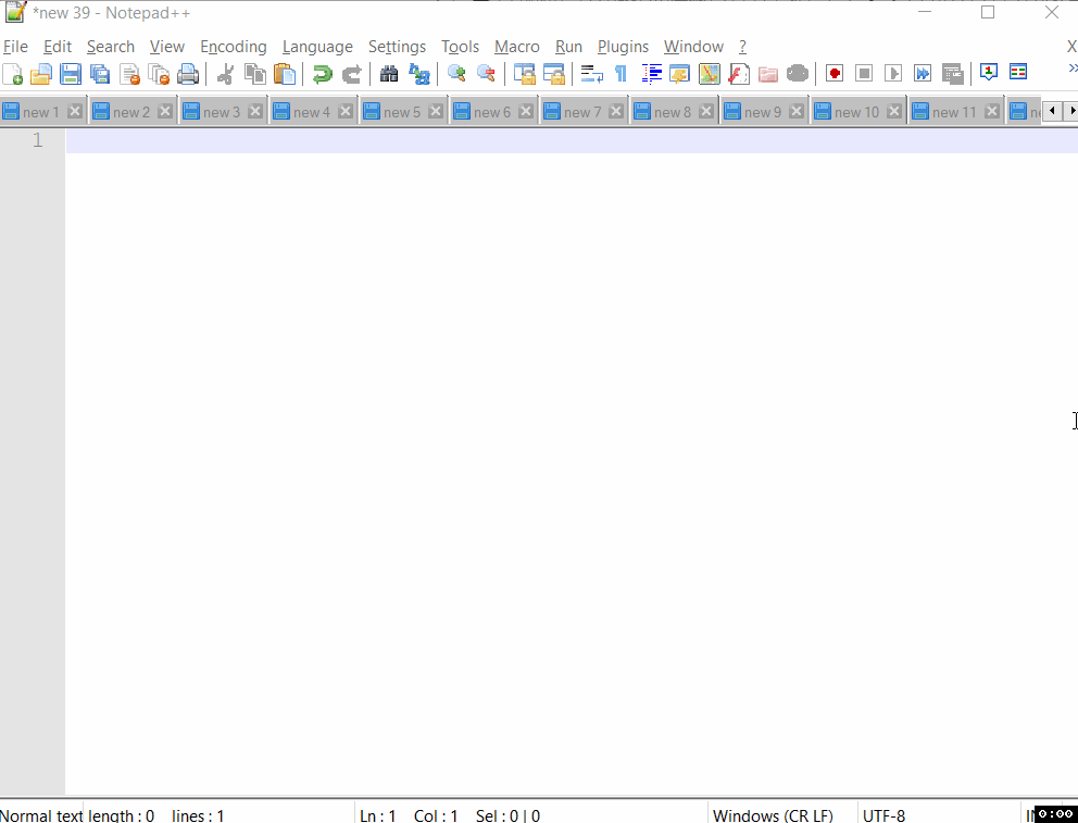 Open Multiple tabs one below other in Notepad++.gif